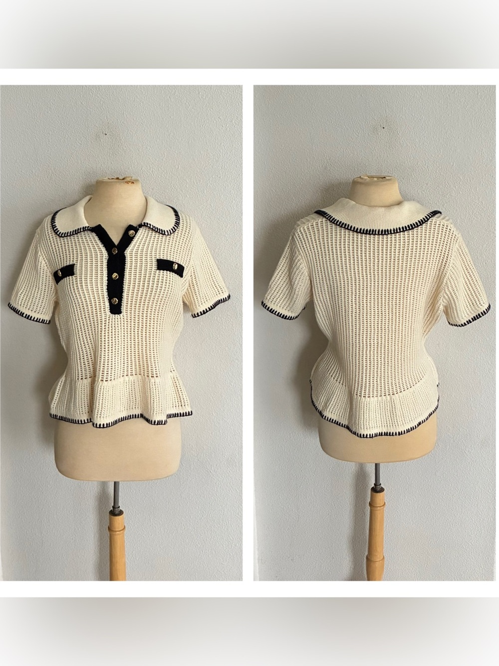 Adrianna Papell peplum sweater
